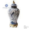 Blue n White Ormolu Brass Spring Bird Huge Ginger Jar J417C 33x69cm SP000445