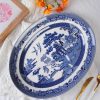 JB Blue Willow Dinner Plate Oval SP000676