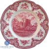 Vintage JB Old Britain Castles, Blarney Castle in 1792 Red Dinner Plate 10.5 inch SP00318
