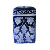 Navy Tollmache Small Ginger Jar in Square Shape 10x17cm SP000250