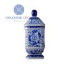 Blue and White Antique Tower Jar 15x28cm SP000228