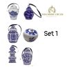 Set of 6 porcelain mini-jar (SET 1) SP001023