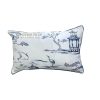 Embroided Pagoda Pillow Cover 30x50cm