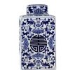 Longevity Symbol Blue and White Ginger Jar H38*W18cm