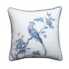 Embroided Bird Pillow Cover 50x50cm