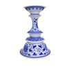 Blue And White Large Candle Holder