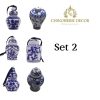 Set of 6 porcelain mini-jar (SET 2)