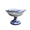 Blue and white fruit plate 25x25x18cm