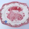 JB Red Serving Platter Oval Plate (Christmas Plate) SP00315