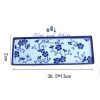 Decorative Blue and white Dish 13x36x2 cm SP002010