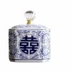 Small Dual Happiness Square Jar H14cmxD11cm SP000292