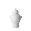 Pure White w Lion Ginger Jar SP001040