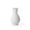 Pure White Vase w Lion in Limited “Tet Holiday Collection by Chinoiserie” H36cm SP001037
